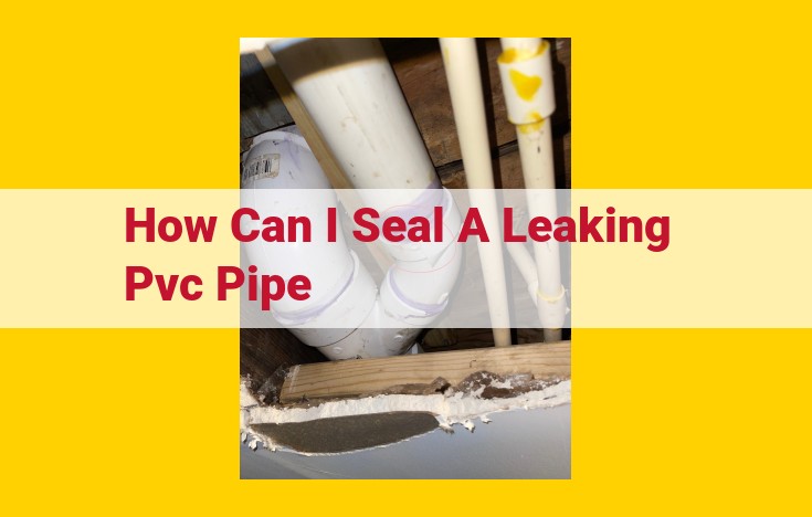 Essential Materials and Tools for Sealing Leaking PVC Pipes