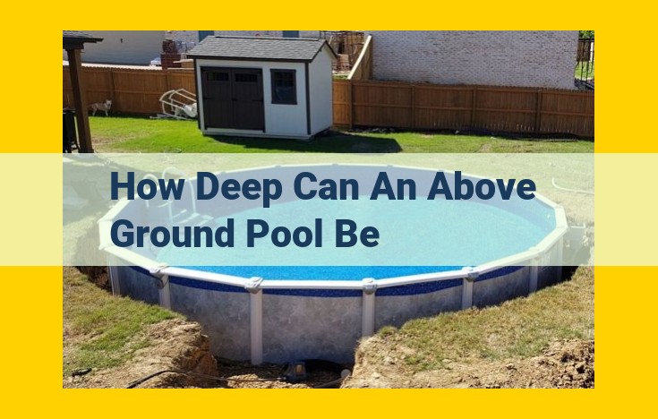 Understanding Above Ground Pool Depth: Choosing the Right Depth for Your Needs