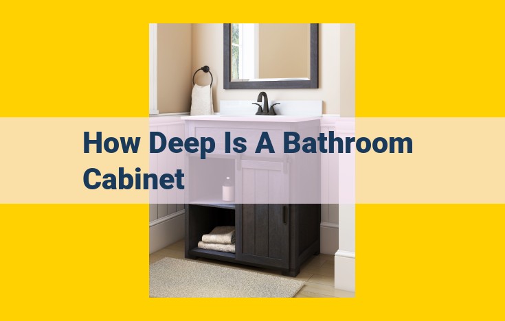 Bathroom Cabinet Depth: A Comprehensive Guide to Maximizing Storage and Functionality