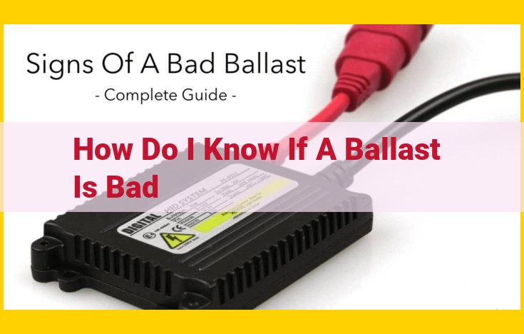 Troubleshooting and Replacing Fluorescent Ballast for Optimal Lighting Performance