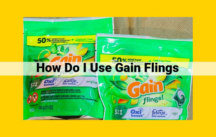 Ultimate Guide to Using Gain Flings: Step-by-Step Instructions for Perfect Laundry