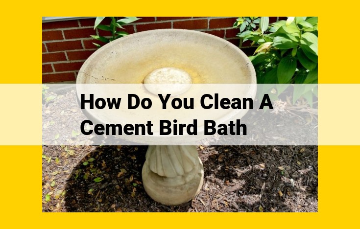 How to Clean a Cement Bird Bath: A Comprehensive Guide