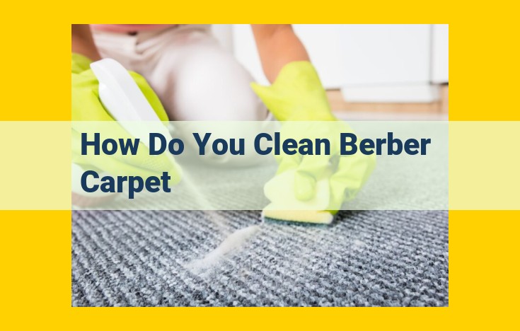 How to Clean Berber Carpets: A Comprehensive Guide for Maintenance and Stain Removal