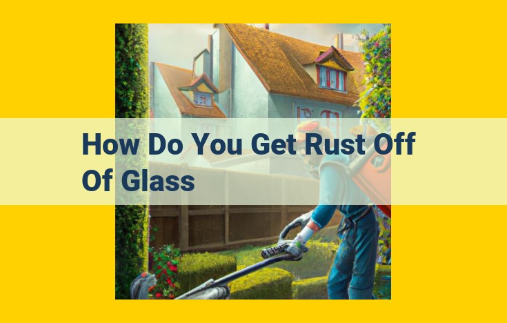 Remove Rust Stains from Glass: Effective Methods and DIY Solutions