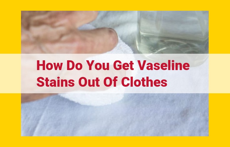 Effective Vaseline Stain Removal Guide