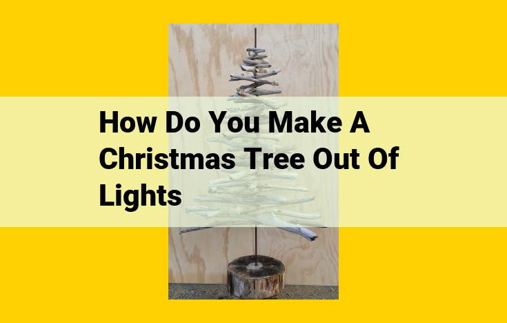 DIY Christmas Light Tree: Transform Your Yard Into a Winter Wonderland