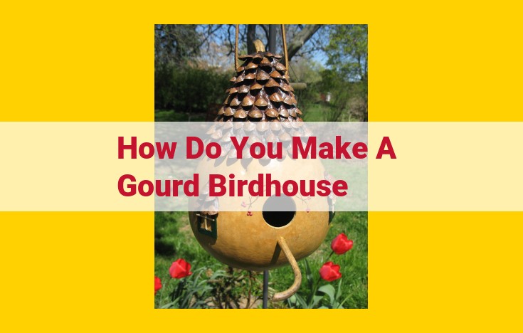 A Comprehensive Guide to Creating Your Own Sustainable Gourd Birdhouse: A Haven for Birds and an Artistic Addition to Your Outdoors