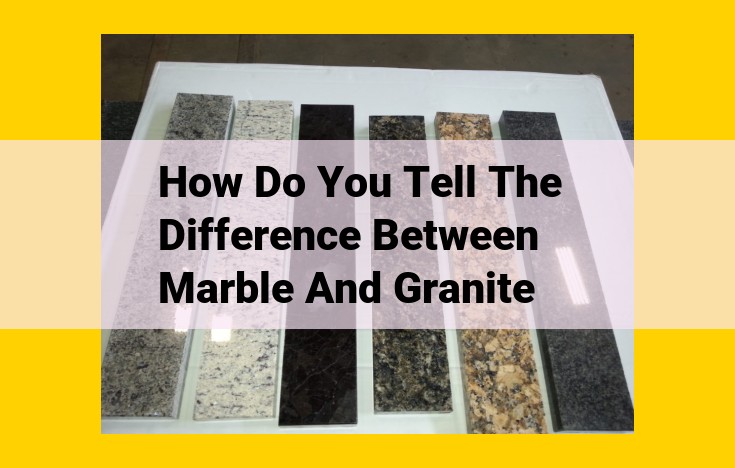 Understanding the Differences Between Marble and Granite: Hardness, Density, and Texture