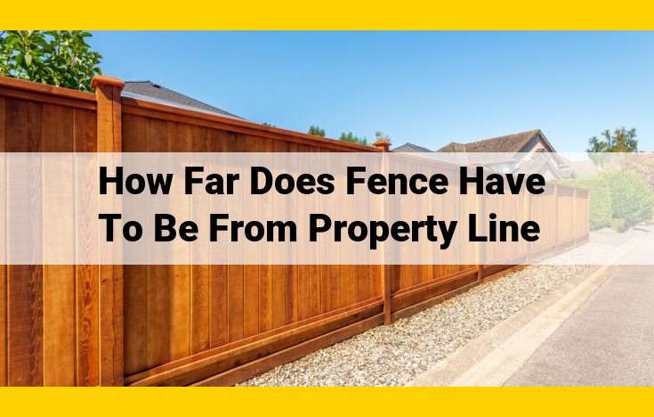 Fence Placement Optimization: Zoning Codes, HOA Regulations, and Boundary Delineation