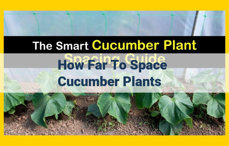 Cucumber Plant Spacing: Maximizing Yield Through Optimal Spacing for Health and Productivity