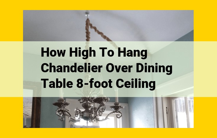 Ultimate Guide to Hanging a Chandelier for a Perfect Ambiance in an 8-Foot Ceiling