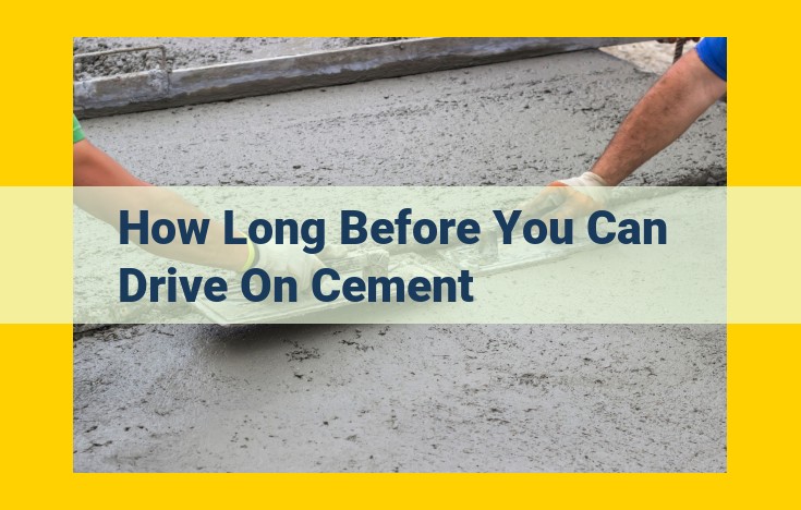 How Long to Wait Before Driving on a Concrete Driveway? Essential Timeline