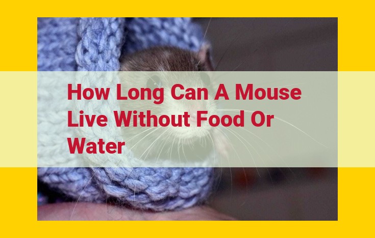 Mice Survival Without Food and Water: Duration and Influencing Factors