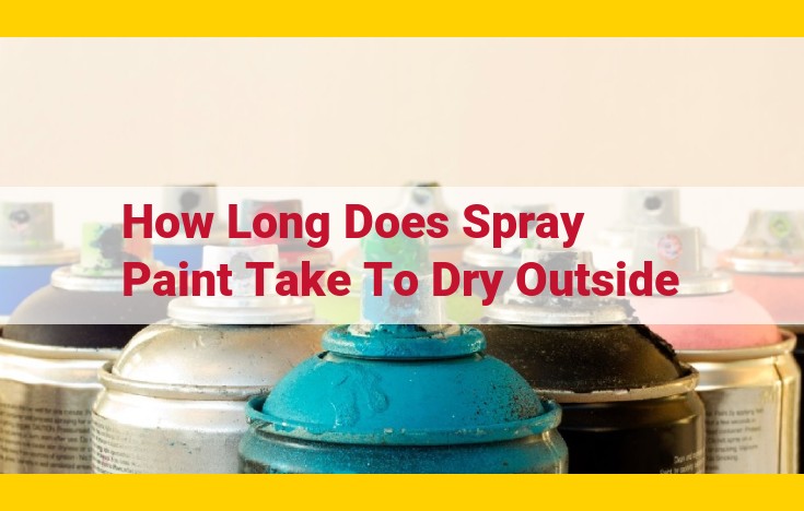 Factors Impacting Spray Paint Drying Time: A Comprehensive Guide