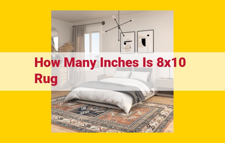 Convert 8x10 Rugs to Inches: A Comprehensive Guide