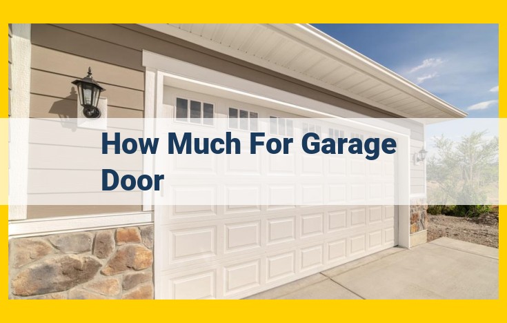 Garage Door Costs: A Guide to Materials, Size, and Features