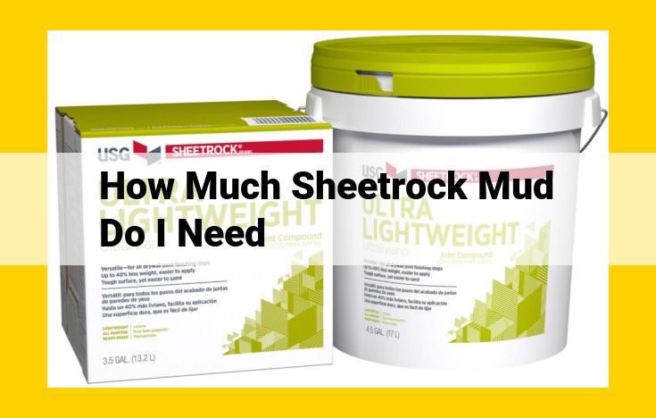 How Much Sheetrock Mud: Calculating Needs for Drywall Projects