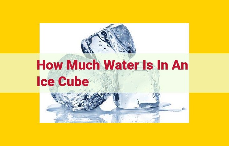 Accurately Measuring Ice Cube Volume for Enhanced Physical Characterization