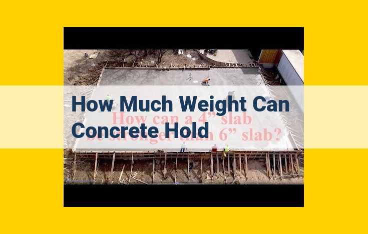 Understanding Concrete's Weight-Bearing Capacity: A Comprehensive Guide