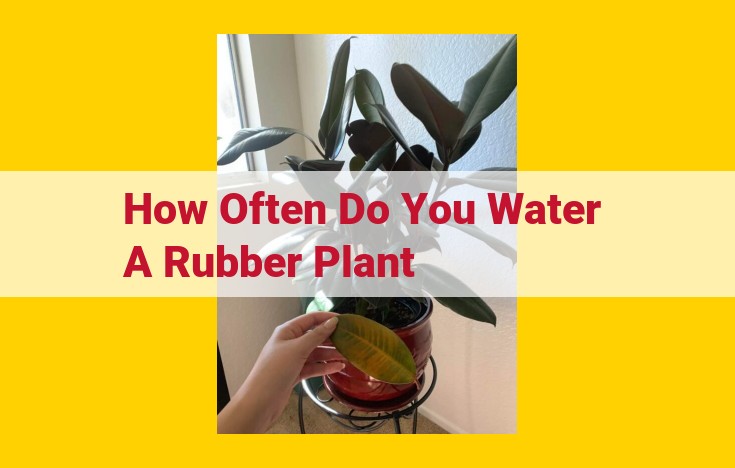 Essential Water Care for Rubber Plants: Balance Between Hydration and Prevention of Root Rot