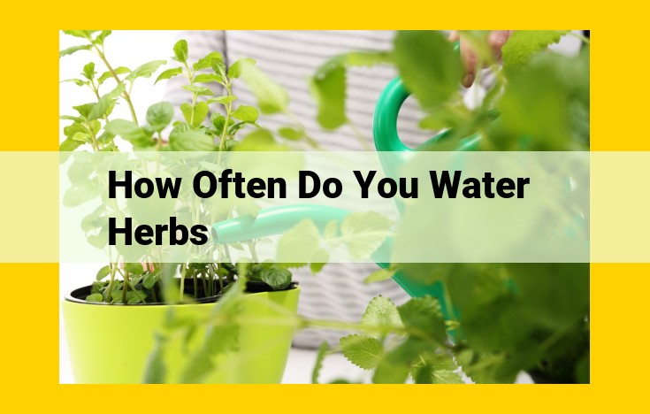 Ultimate Watering Guide for Herbs: Frequency, Size, Soil, and Type