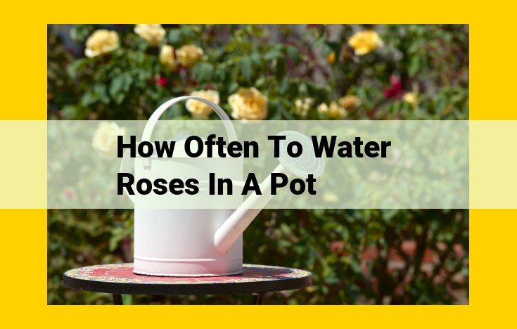 Expert Watering Guide for Optimal Rose Growth in Pots