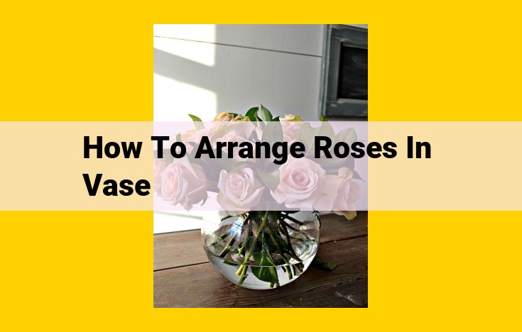 The Perfect Guide to Stunning Rose Arrangements in a Vase: Tips and Techniques for a Captivating Display