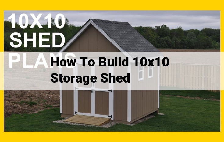 Essential Tools and Materials for Building a 10x10 Storage Shed