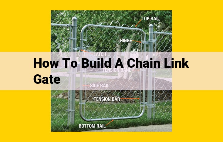 Build a Sturdy Chain-Link Gate: A Step-by-Step Guide for Homeowners and Professionals