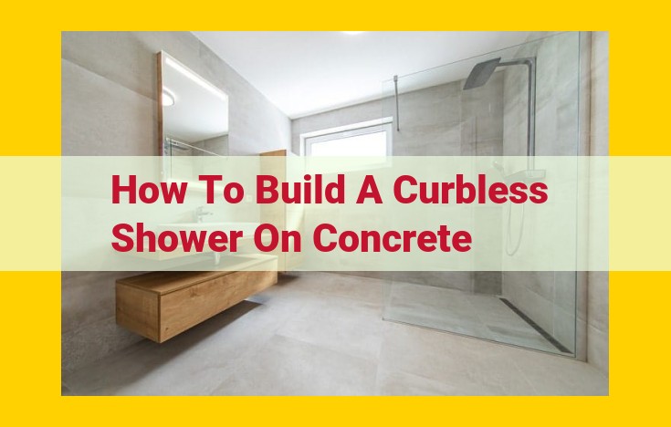 Comprehensive Guide: Building a Curbless Shower on Concrete for Seamless Accessibility