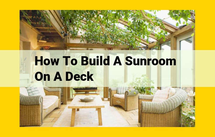 Essential Materials and Tools to Build a Sunroom on a Deck: A Comprehensive Guide