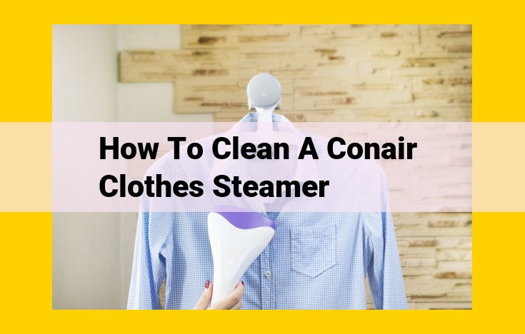 Ultimate Guide to Cleaning Conair Clothes Steamers: Maintenance and Descaling for Optimal Performance