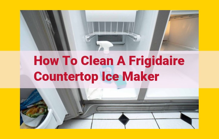 Comprehensive Guide: Cleaning and Sanitizing Your Frigidaire Countertop Ice Maker for Pristine Ice Production