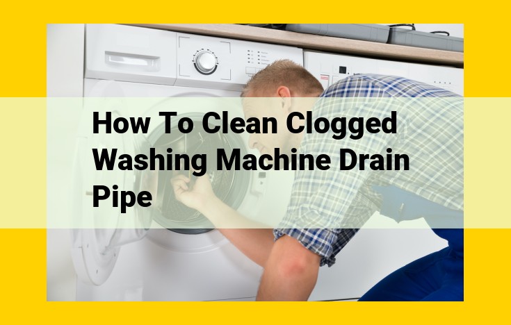 Complete Guide to Unclogging Washing Machine Drain Pipes: Solutions and Prevention