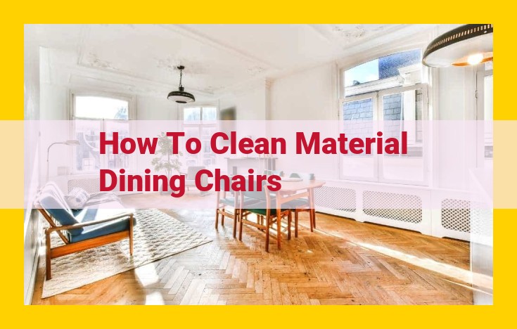 Effective Dining Chair Cleaning: A Comprehensive Guide for Different Materials