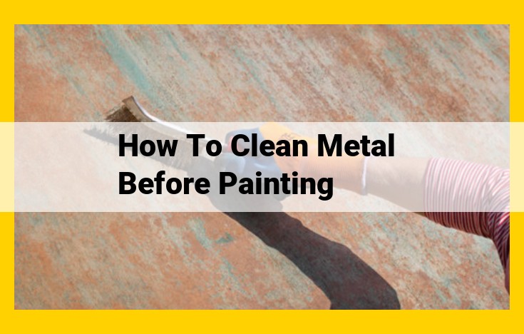 Ultimate Guide to Cleaning Metal Surfaces for Enhanced Paint Adhesion and Longevity