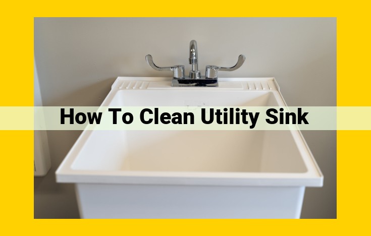 Comprehensive Guide to Cleaning and Maintaining Utility Sinks for Optimal Hygiene