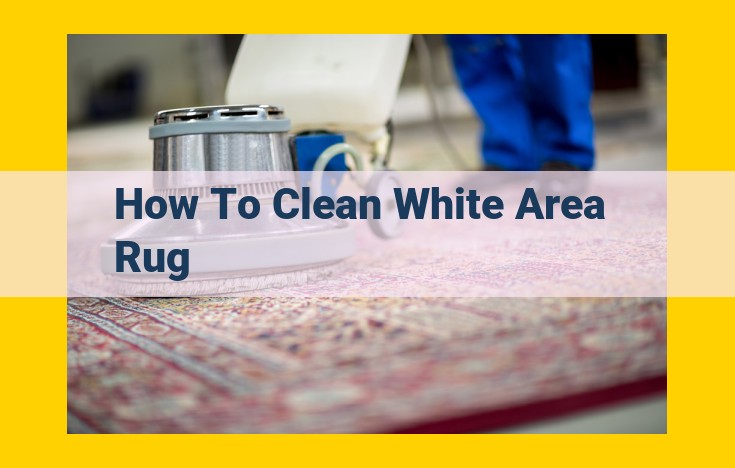 How to Clean a White Area Rug: Step-by-Step Guide with Stain Removal Tips