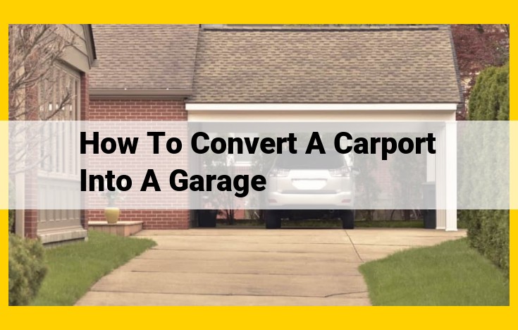 Optimize Title for SEO: Convert Your Carport to a Garage: A Comprehensive How-to Guide