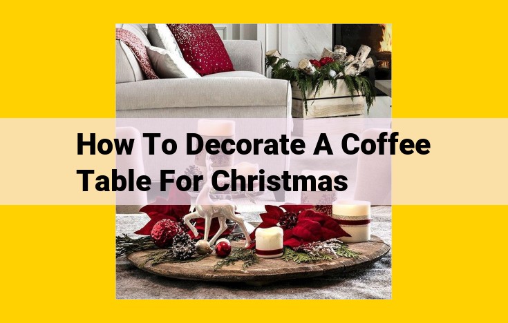 Create a Cozy and Festive Christmas Coffee Table with Ornaments, Garlands, and Candles