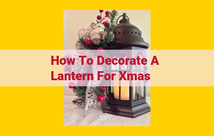 DIY Christmas Paper Lanterns: A Guide for Festive Ambiance