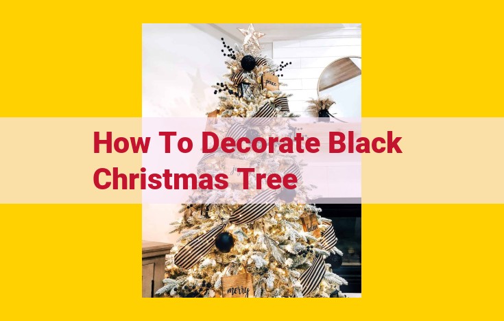 Unveiling the Allure of a Black Christmas Tree: Enchanting Decor for a Striking Holiday Centerpiece