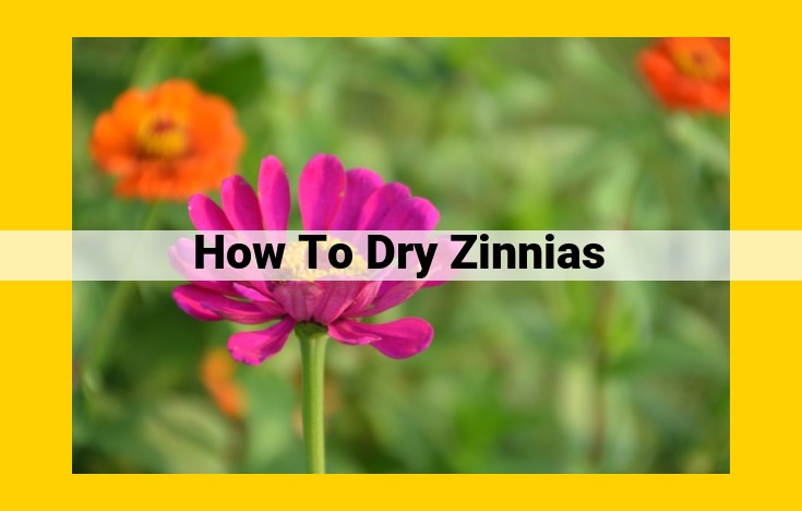 Preserving the Beauty of Zinnias: Expert Drying Techniques for Floral Crafts