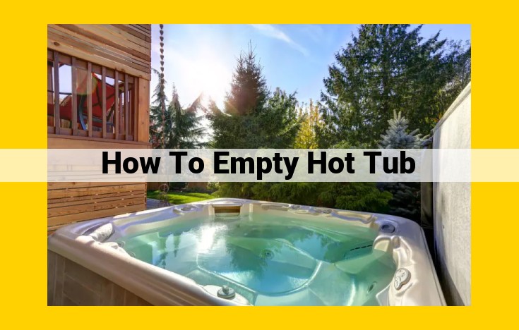 Comprehensive Guide: Draining, Cleaning, and Filling Your Hot Tub Safely