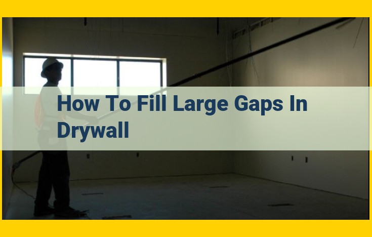 How to Repair Large Drywall Gaps: A Comprehensive Guide for Homeowners