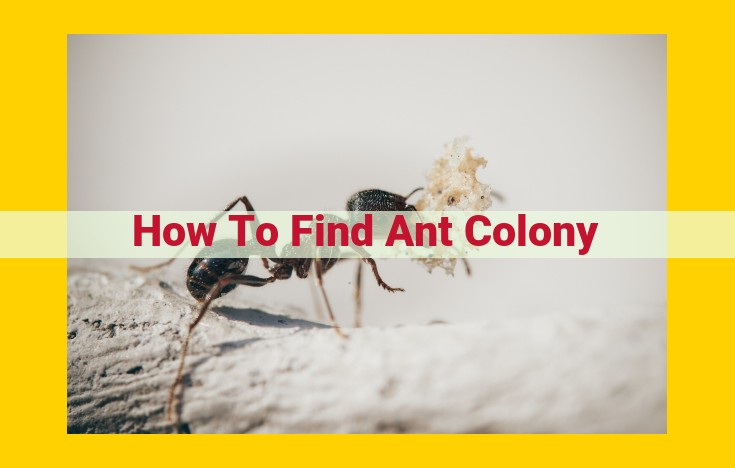 Locating Ant Colonies: A Comprehensive Guide for Identification and Observation