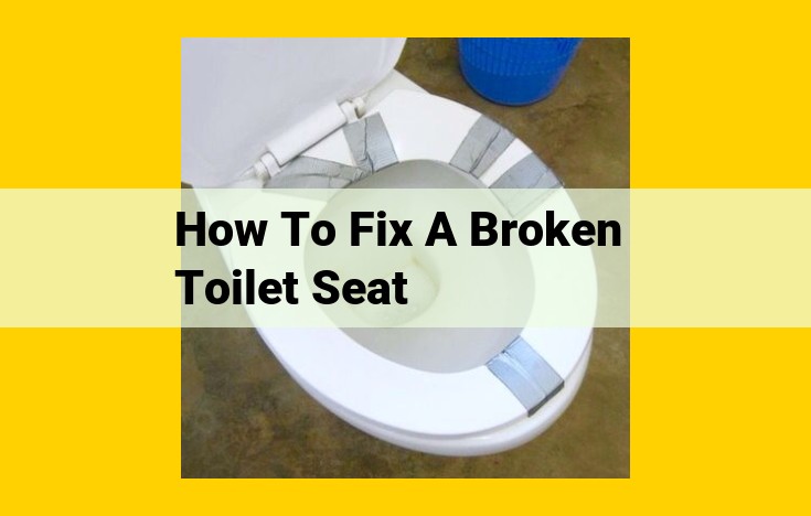 Step-by-Step Guide to Fixing a Broken Toilet Seat: DIY Tips and Troubleshooting