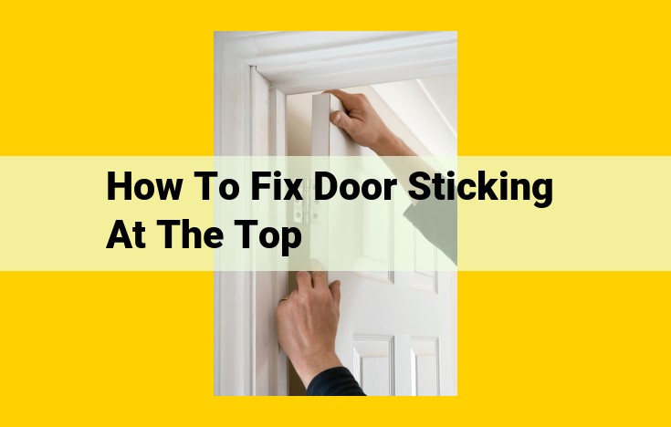 Door Sticking at the Top? Here's the Ultimate Guide to Hinge Adjustment