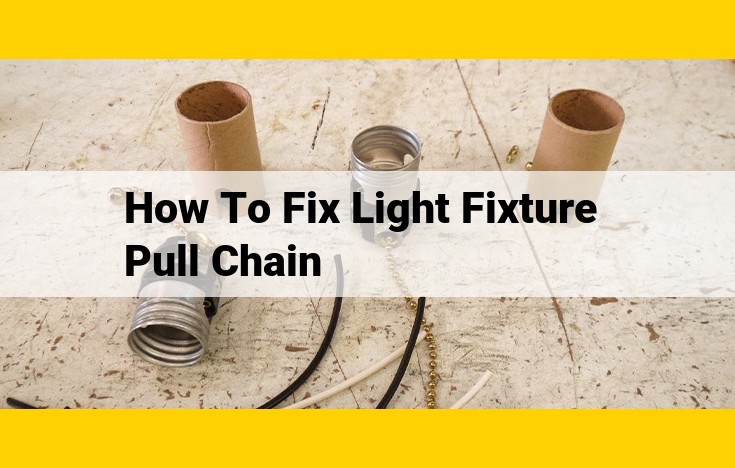 Ultimate Guide: Troubleshooting and Repairing Light Fixture Pull Chains