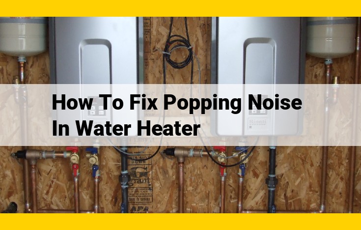 How to Stop Water Heater Popping Noises: Step-by-Step Guide